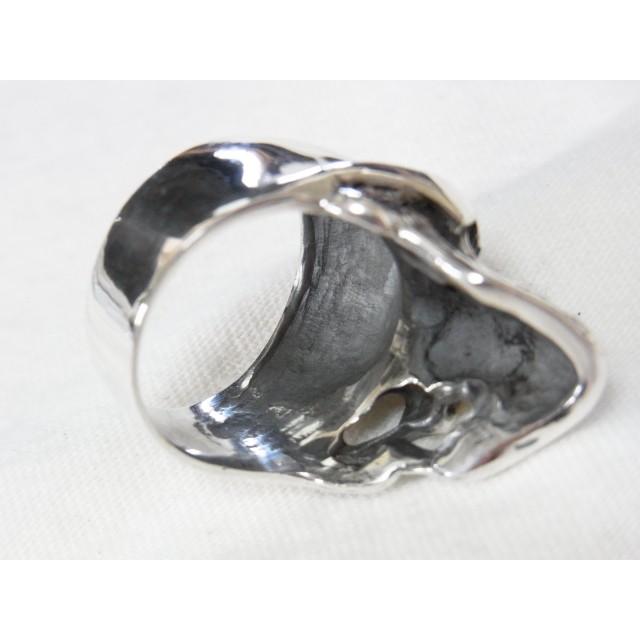 ハンドメイド925シルバー スカル回転リング メンズヴィンテージ風 ハンドメイド925シルバー スカル回転リング メンズヴィンテージ風