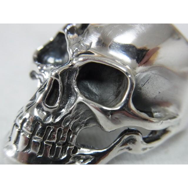 定番のシンプル系スカルリング 指輪 シルバー925製 : JOHNBLAZE