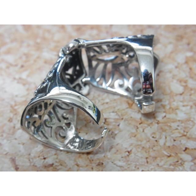 e.m. 廃盤 チェーン シルバー リング ヴィンテージ アーマーリング チェインメイル 3連式アーマーリング シルバー925製 : JOHNBLAZE