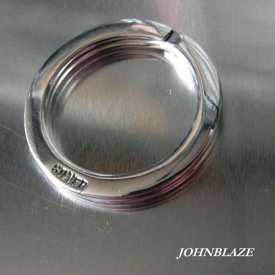 シルバー925製 平 二重リング リングカン 直径25ミリ 25mm 厚手 シルバー925製 平 二重リング リングカン 直径25ミリ 25mm 厚手