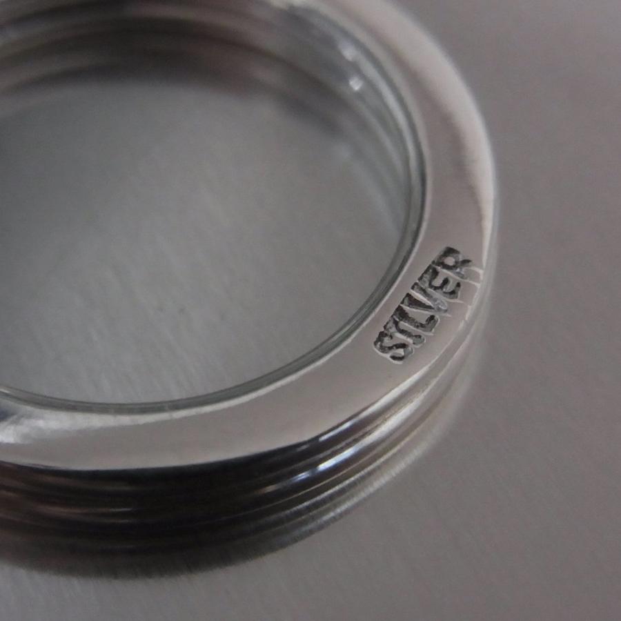 シルバー925製 平 二重リング リングカン 直径25ミリ 25mm 厚手 シルバー925製 平 二重リング リングカン 直径25ミリ 25mm 厚手