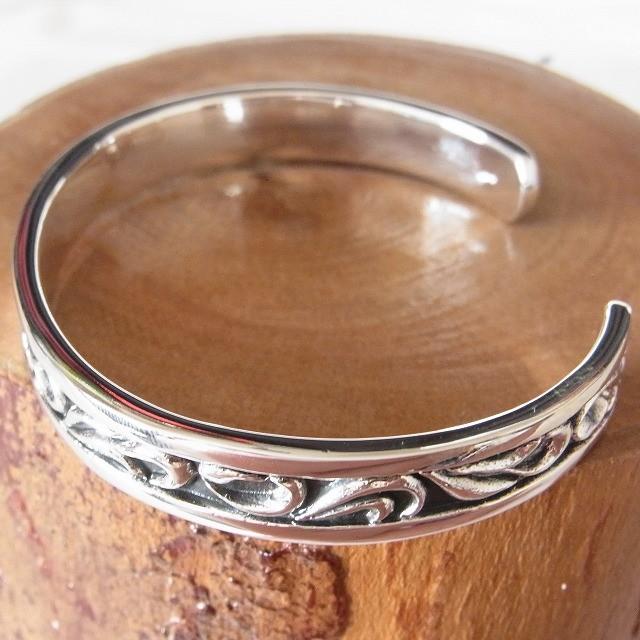 百合の紋章 リリークレスト フレア バングル ブレスレット太め メンズ