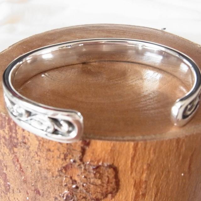 百合の紋章 リリークレスト フレア バングル ブレスレット太め メンズ