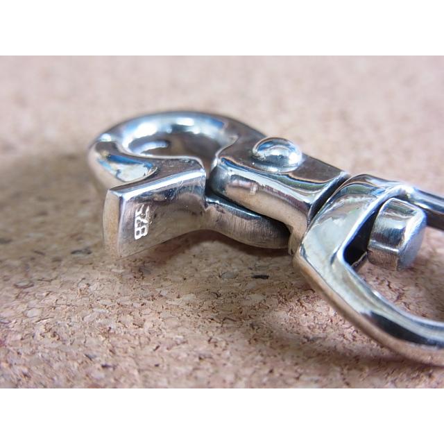 シルバー925製 クラスプ フック シンプル 無地 小型 回転式トリガー