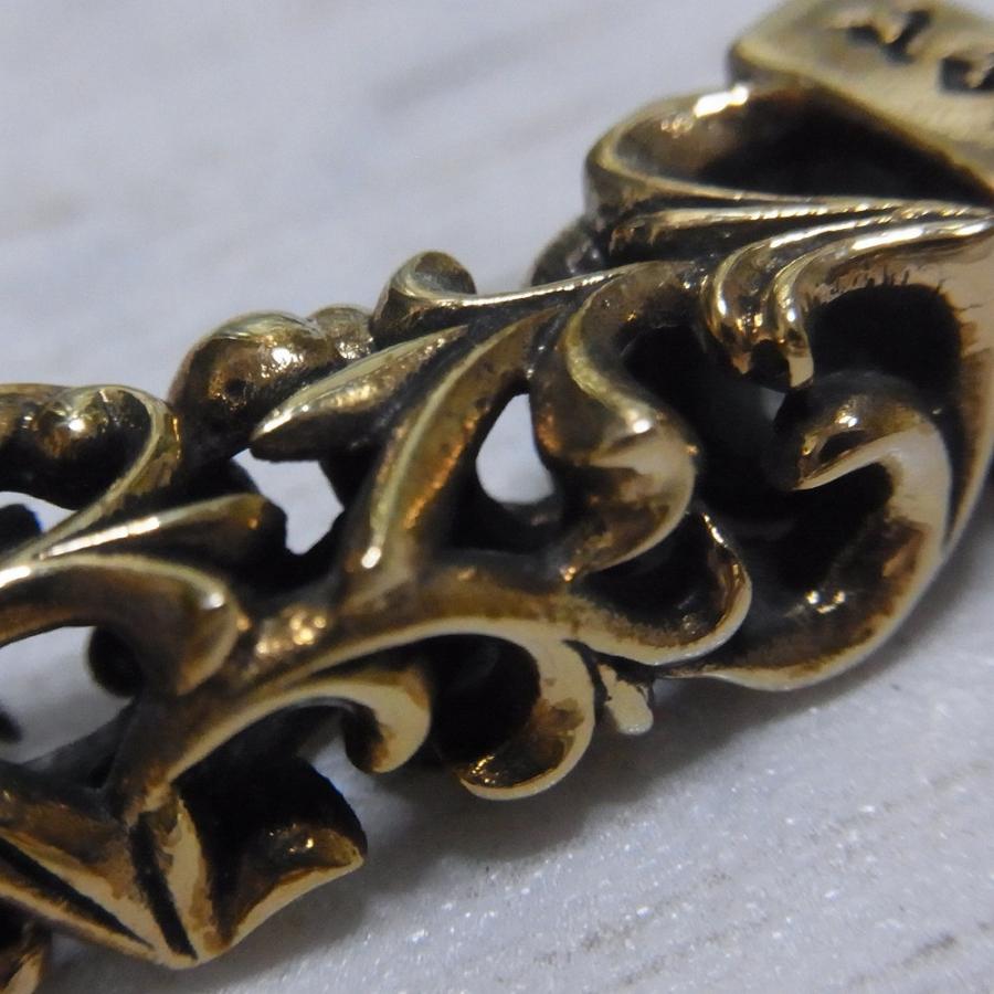 金色 ブラス 真鍮製 立体型 四角柱 チューブロンデル ロンデル パーツ