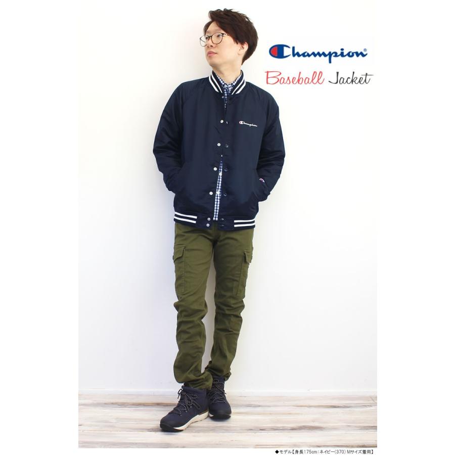 Champion（チャンピオン） 長袖 ベースボールジャケット スタジャン 