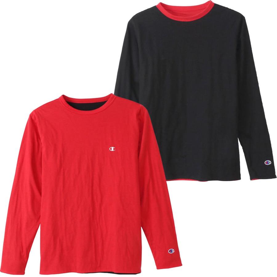 チャンピオン Champion リバーシブルTシャツ ロングスリーブ 長袖 サーマル ワッフル リンガーネック ベーシック 定番 メンズ レディース インナーTシャツ｜johnbull-jeans｜20