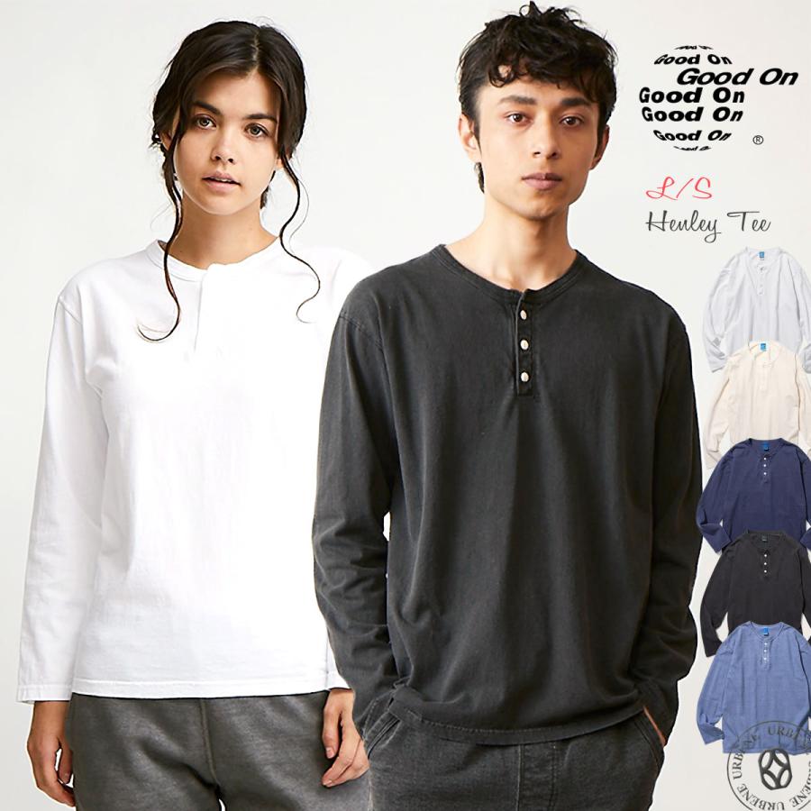 GOOD ON（グッドオン） ロングスリーブヘンリーTシャツ 長袖
