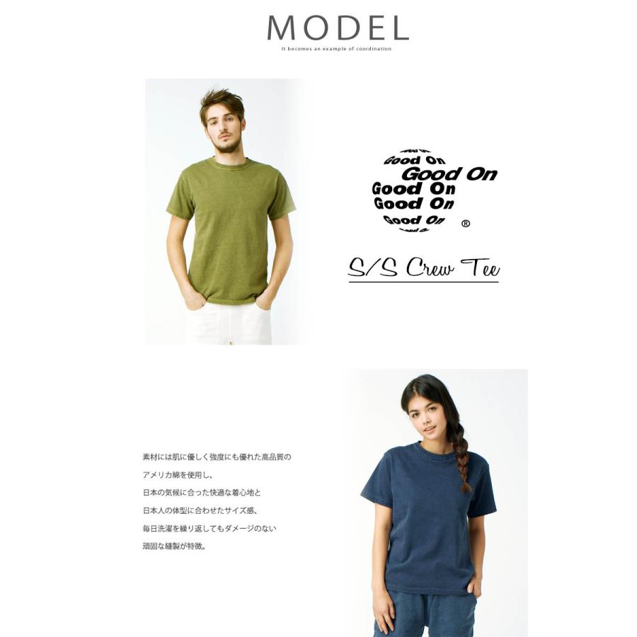 半袖Tシャツ GOOD ON Tシャツ カットソー グッドオン メンズ  ピグメントダイ ショートスリーブ クルーネック  おしゃれ メンズ レディース ユニセックス｜johnbull-jeans｜06