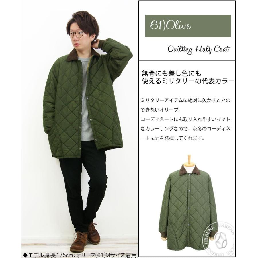 Johnbull（ジョンブル） メンズ メンズ 中綿 キルティングハーフコート