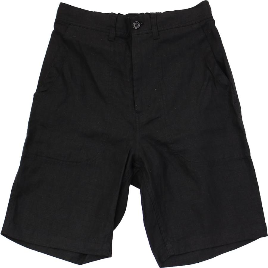 JOHNBULLジョンブル 本革ハーフパンツ32inchブラック 重圧 Johnbull（ジョンブル） メンズ リネンショーツ ショートパンツ