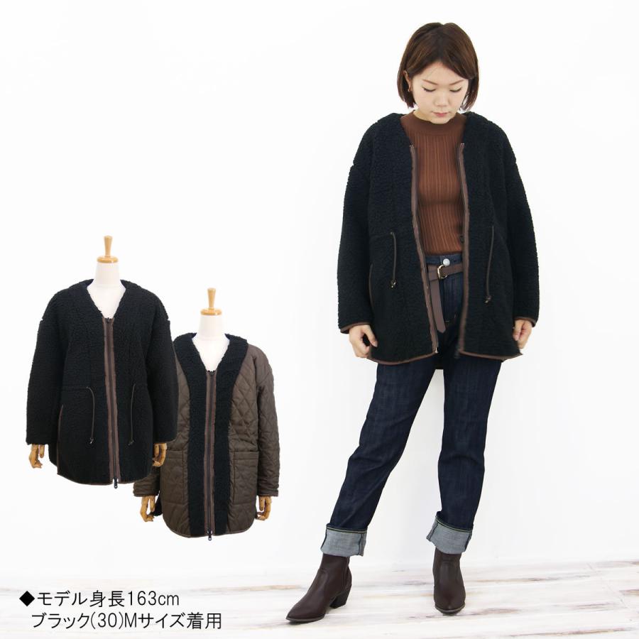 Johnbull（ジョンブル） レディース ボア リバーシブルジャケット 