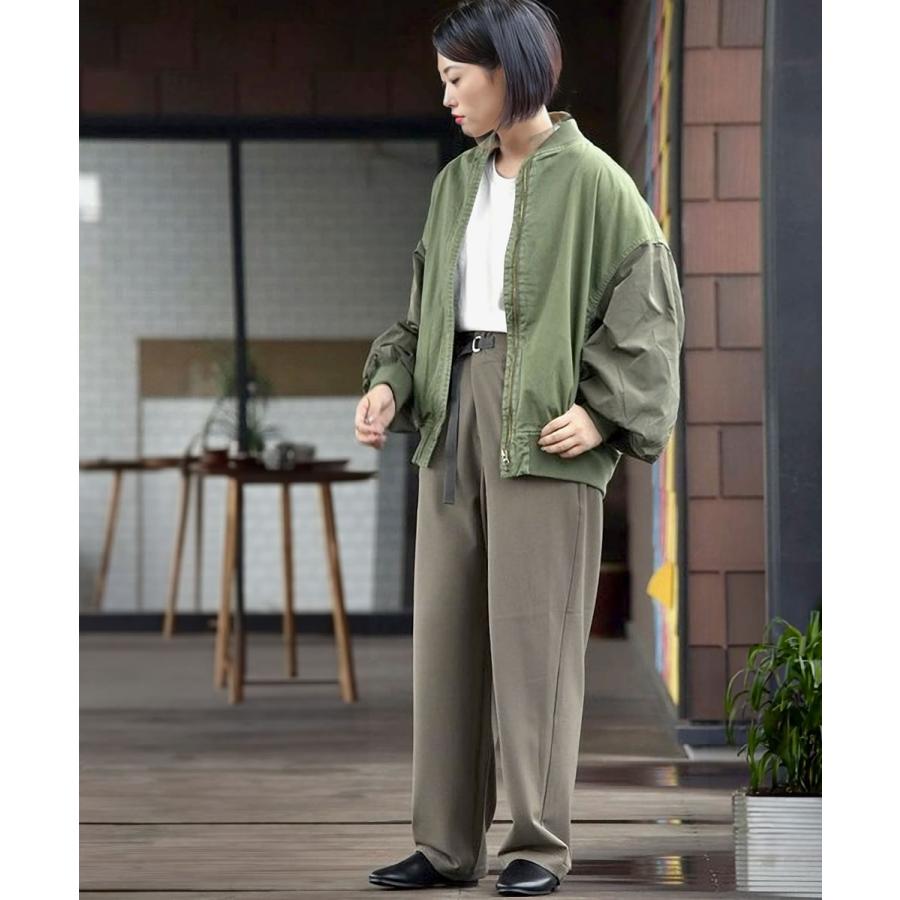 ジョンブル johnbull ボンバージャケット ボマージャケット グレー S Johnbull（ジョンブル） レディース バックサテンクレリックMA-1