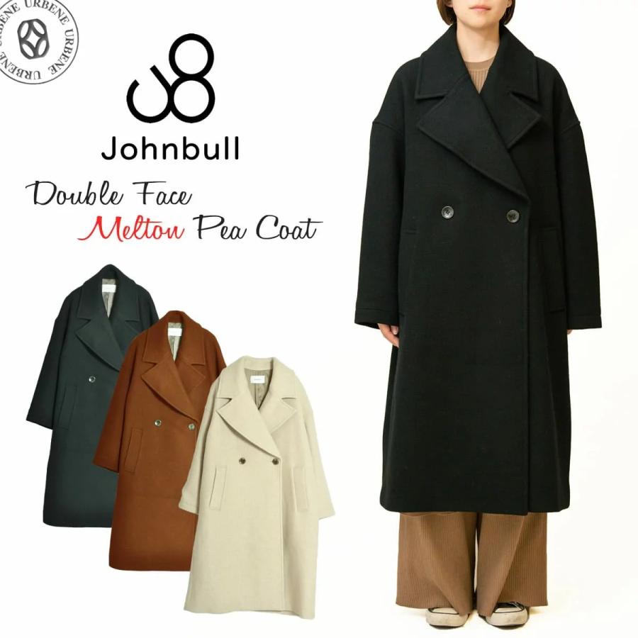 ジョンブル レディース アウター Johnbull ダブルフェイス メルトン Pコート ピーコート ドロップショルダー ロング メルトン ビッグサイズ 新着 Johnbull Al998 ジョンブルドミンゴならurbene 通販 Yahoo ショッピング