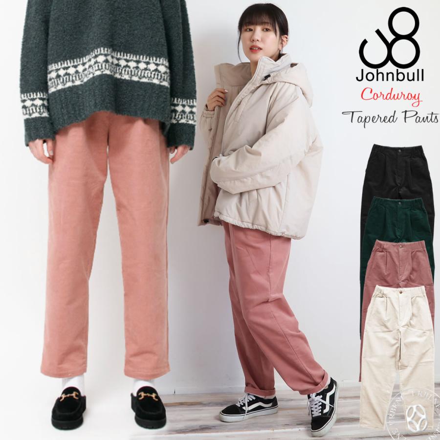 ジョンブル レディース コーデュロイタックテーパードパンツ Johnbull ストレッチ 裏起毛 テーパードパンツ ストレッチパンツ ゆったり ボトムス｜johnbull-jeans｜12