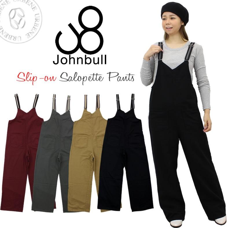 Johnbull（ジョンブル） レディース ツイル スリップオンサロペット