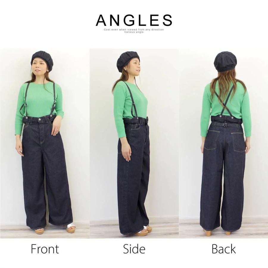 Johnbull（ジョンブル） レディース ワイドサスペンダージーンズ