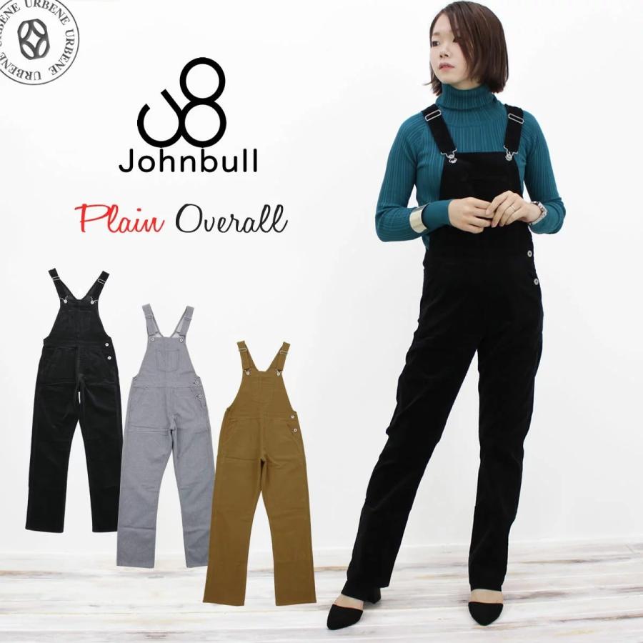 ジョンブル レディース アウター JOHNBULL プレーン オーバーオール ボトムス ワークパンツ ストレッチコーデュロイ ストレッチモールスキン 2020モデル 爆買