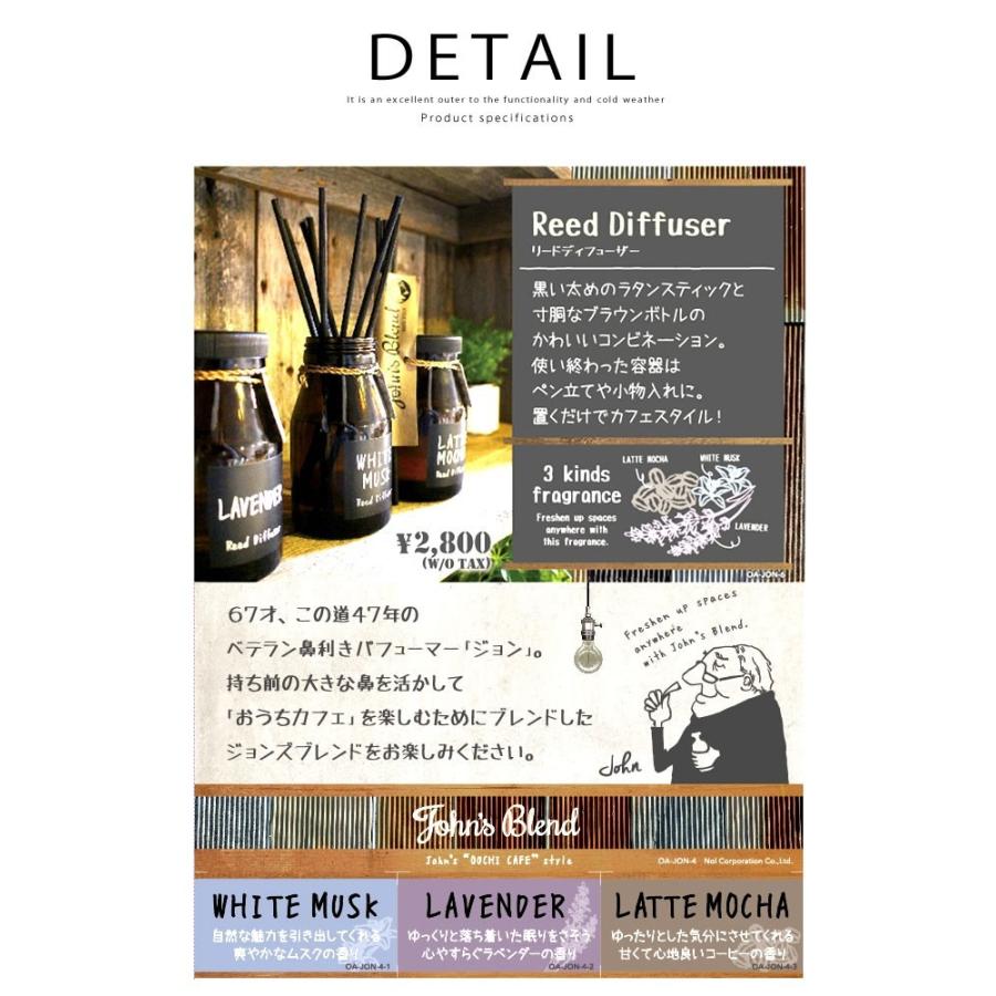 John's Blend ホワイトムスク ジョンズブレンド 芳香剤 部屋用リード