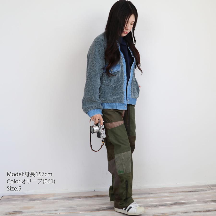 Johnbull リベアバイジョンブル ミリタリーパッチワークパンツ