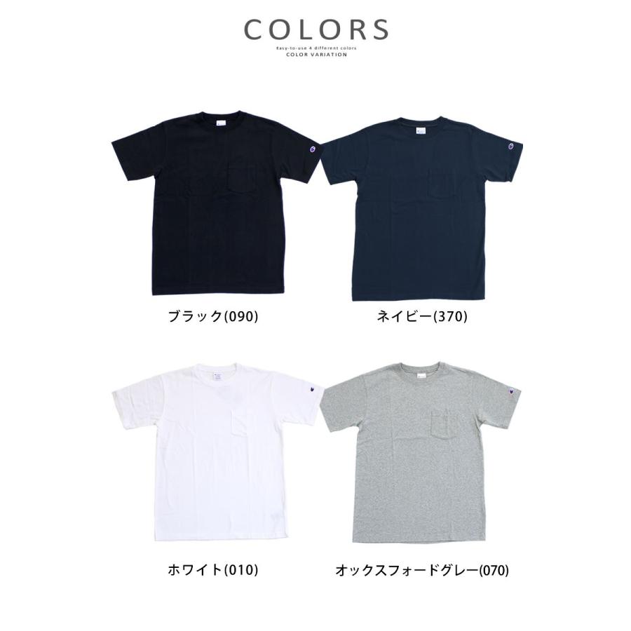 チャンピオン champion ベーシックチャンピオン クルーネック ポケットTシャツ ガーメントウォッシュ 無地 メンズ おしゃれ｜johnbull-pants｜04