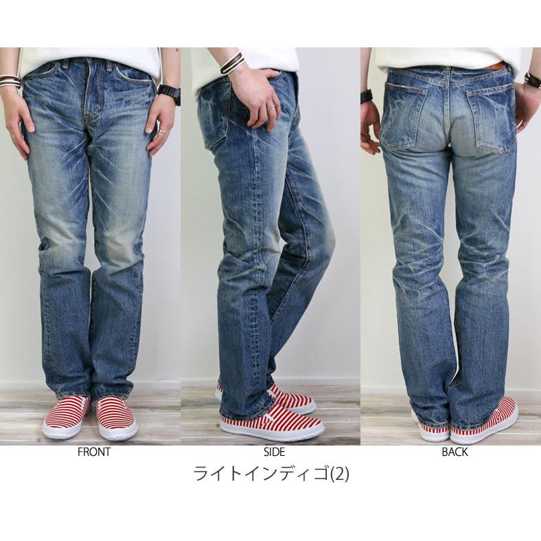 【38〜40インチ】エターナル ジーンズ Eternal ユーズド加工 レギュラーストレート ジーンズ デニムパンツ メンズ ボトムス 爆買の画像