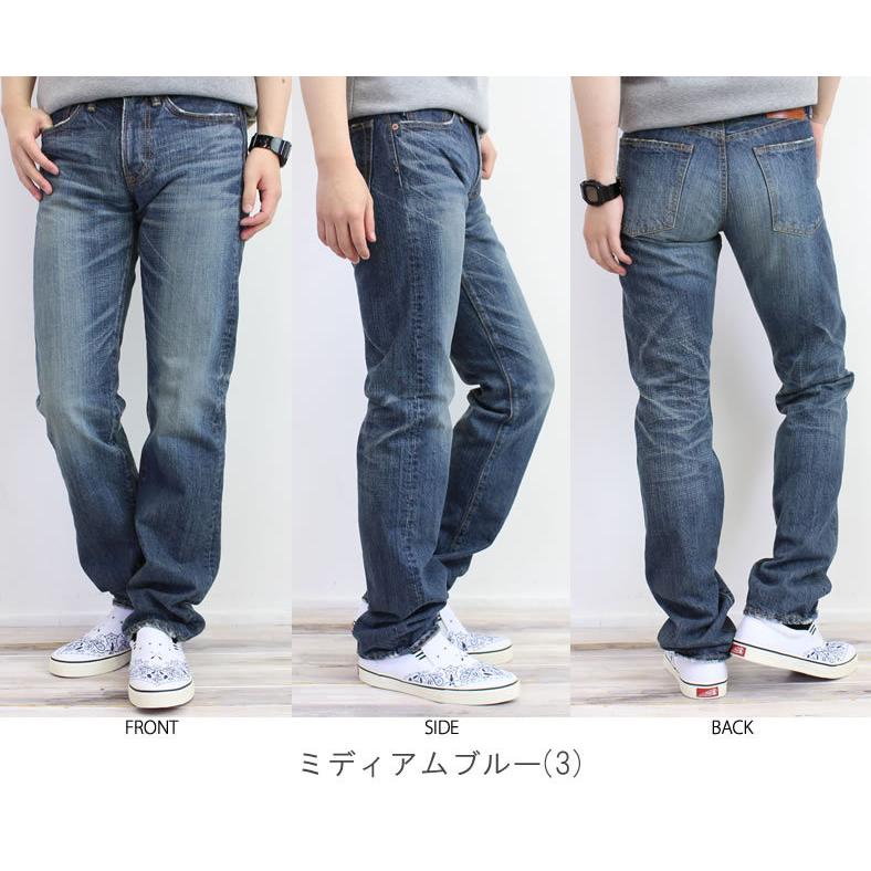 【38〜40インチ】エターナル ジーンズ Eternal ユーズド加工 レギュラーストレート ジーンズ デニムパンツ メンズ ボトムス 爆買の画像