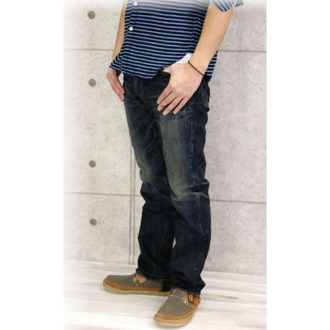 【38〜40インチ】エターナル ジーンズ Eternal ユーズド加工 レギュラーストレート ジーンズ デニムパンツ メンズ ボトムス 爆買の画像