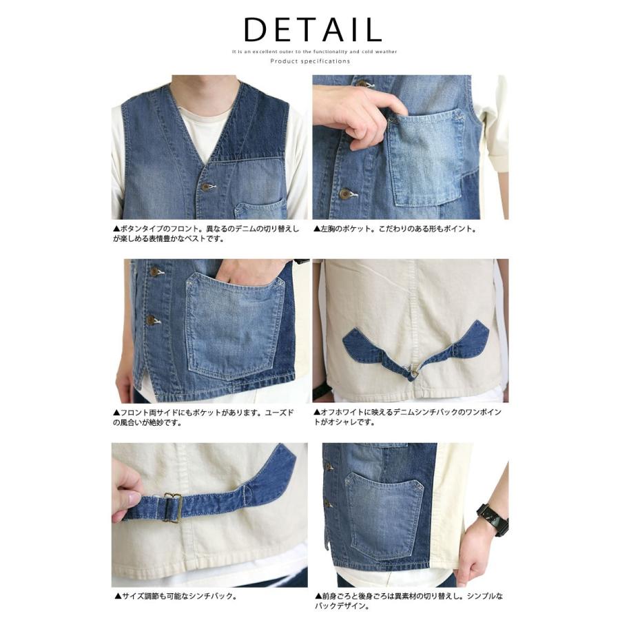 Johnbull（ジョンブル） メンズ リペア ワークベスト 12474 Johnbull 