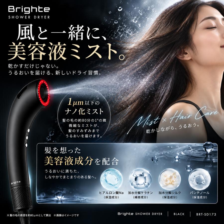 ポイントUP【正規品】Brighte SHOWER DRYER ブライト シャワー