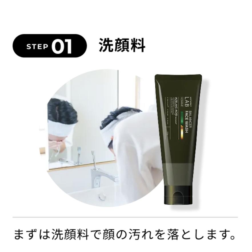 unlabel LAB アンレーベルオム 4点セット 美容液 洗顔 化粧水