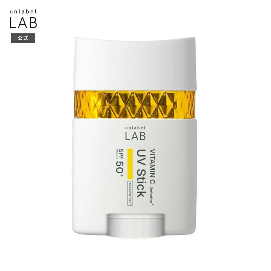unlabel LAB UVスティック クリアホワイト ローズベージュ 20g アン