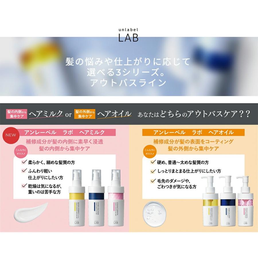エクソソーム ヘアオイル 送料無料 アンレーベル ラボ EXバウンス 100ｍL unlabel lab 日本製 ヘアケア 美容液ヘアオイル | unlabel | 04