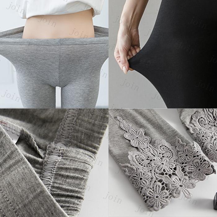 レギンス レディース 7分丈 日本国内当日発送 3color レースレギンスパンツ 美脚 レギンスパンツ 夏 七分丈 シースルー ヒップアップ ウエストゴム #7K12 |  | 07