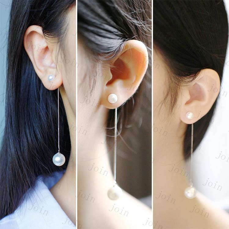 ピアス レディース 日本国内当日発送 パール ピアス 揺れる ロングピアス 韓国 アレルギー対応 シルバー925 おしゃれ ダブルパールピアス上品 #a33 |  | 03