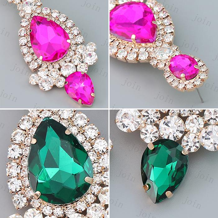 ロングピアス 日本国内当日発送 4color ピアス レディース 揺れる 人工宝石 ジュエリー 大粒 韓国 ファッション ウェディング ゆらゆら 結婚式 キラキラ #a91 |  | 08