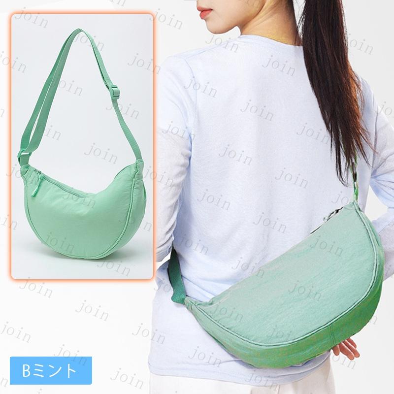 BA105#ショルダーバッグ レディース 軽い 当日発送 20color 斜めがけバッグ 大きめ 大容量 バッグ 軽量 肩掛け 通勤 通学 ナイロン 通勤バッグ 餃子バッグ 無地 |  | 11