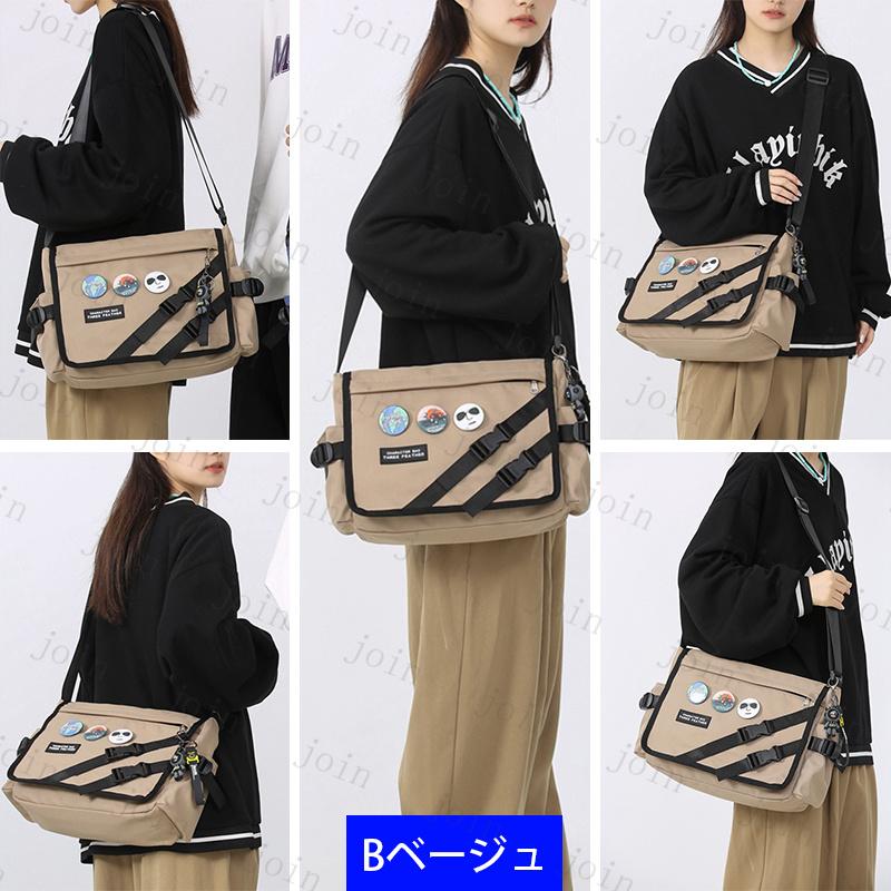 BA166#ショルダーバッグ メンズ 日本国内当日発送 2type 8color 斜めがけバッグ レディース 軽い 大きめ ナイロン スポーツ 通勤 通学 肩掛け ワンショルダー |  | 07