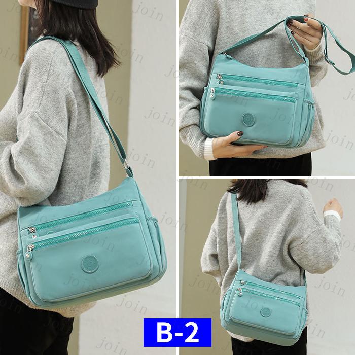 ショルダーバッグ レディース 大きめ 日本国内当日発送 20type 大容量バッグ おしゃれ 斜めがけ 大人 軽量 撥水 ナイロン 旅行 ファスナー シンプル #BA22 |  | 28