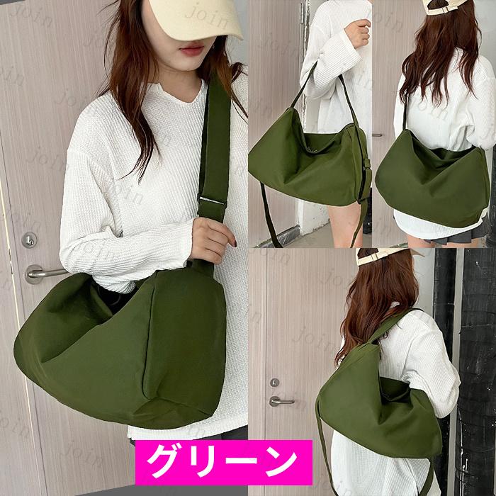 長方形 2way 大きいサイズ ショルダーバッグ 無地生地 男女兼用 カジュアル ショルダーバッグメンズ　ショルダーバッグレディース 韓国 大容量バッグ #ba276 |  | 05