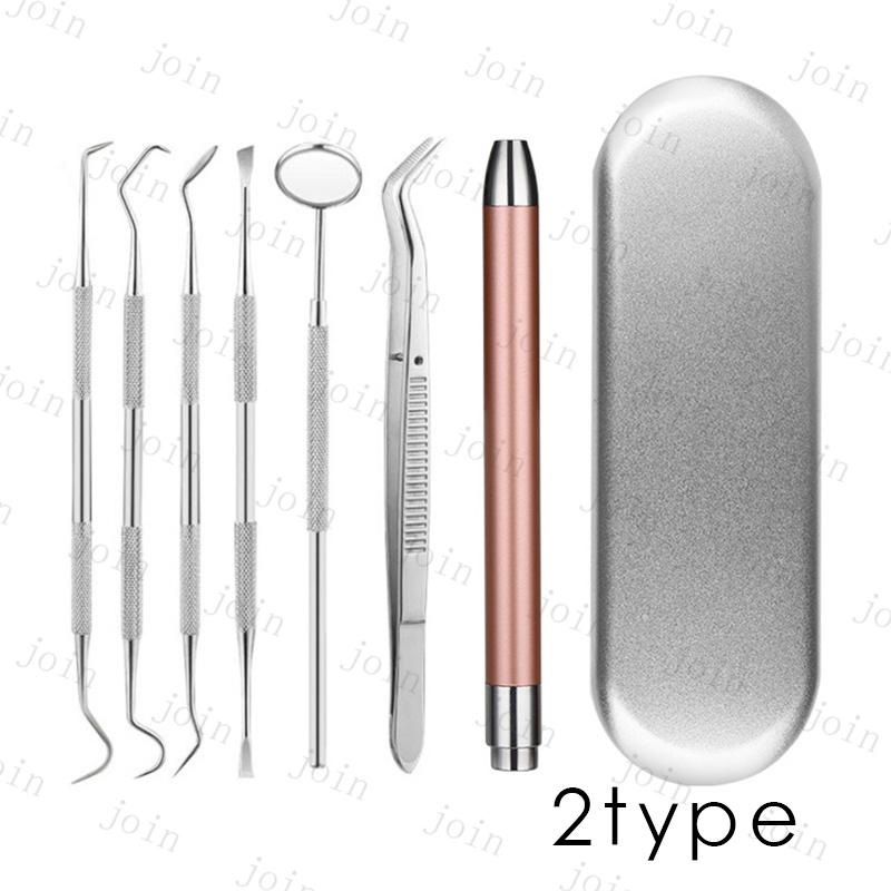 歯用ツール 7本セット (br105) 日本国内当日発送 歯石削り デンタルケア 歯間 ヤニ 歯垢 口臭 予防 しこう取り 口内ケア 舌磨き 口腔ケアツール 抗菌 ステンレス |  | 02