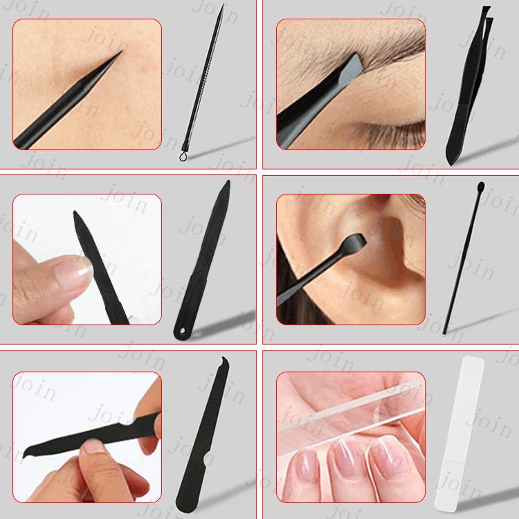 グルーミングセット 日本国内当日発送 16点セット 爪切り 毛抜き ネイルケア 携帯便利 爪やすり 甘皮切り 眉はさみ ニッパー ステンレス 美爪 #br111 |  | 07