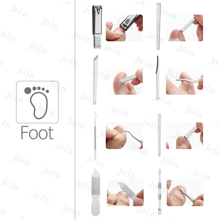 身だしなみセット26点 日本国内当日発送 爪切りセット つめ切り 耳かき 女性用 男性用 ニッパー ネイルケア エチケットセット ステンレス製 甘皮取り #br113 |  | 03