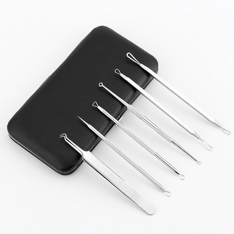 6本setニキビ針 にきび針 黒ずみ取り ニキビ取り 毛穴ケア専用キット 角栓プッシャー コメドプッシャー 送料無料 #BR11 |  | 02