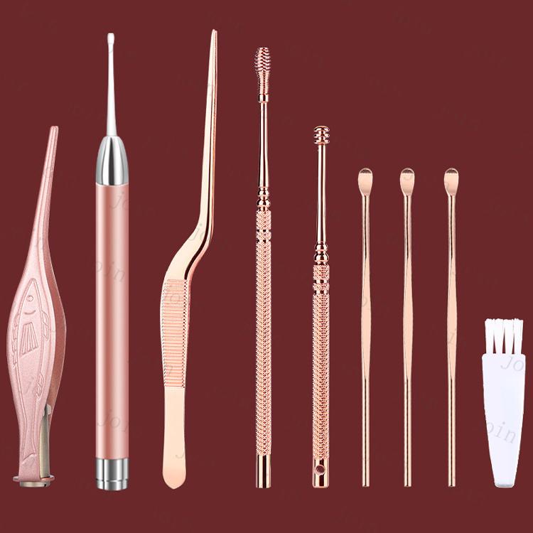 光る耳かき 日本国内当日発送 9点セット ピンセット 子供 大人 耳掻き 耳そうじ LEDライト 耳掃除 みみかき ステンレス 耳垢 安全 光るピンセット #br124 |  | 01