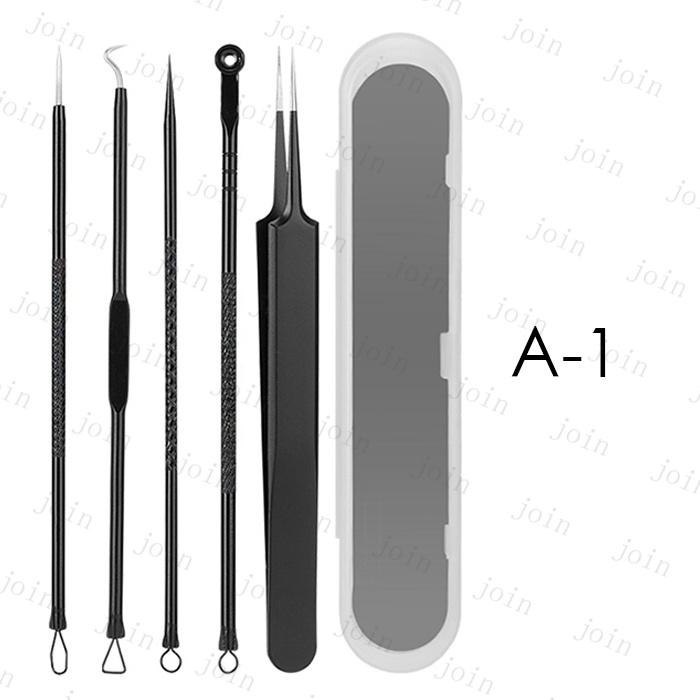 ニキビ取り (br128#) 日本国内 当日発送 5点セット 15type 角栓 ピンセット ステンレス 抗菌 毛穴ケア 黒ずみ プロ仕様 毛抜き ケース付き 角栓取り スキンケア |  | 16