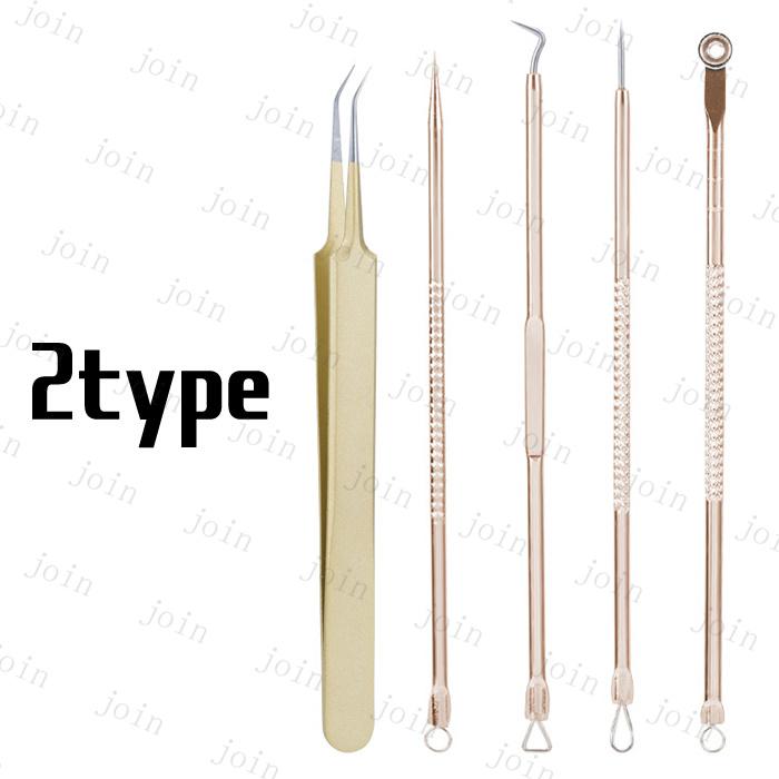 ニキビ取り 道具 日本国内当日発送 5本セット ピンセット 精密 プロ仕様 ニキビ跡 毛穴ケア 角栓 除去 コメドプッシャー ステンレス ケース付き #br130 |  | 03