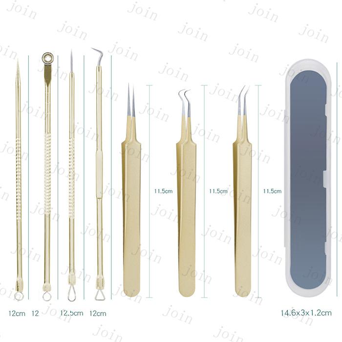 ニキビ取り 道具 日本国内当日発送 5本セット ピンセット 精密 プロ仕様 ニキビ跡 毛穴ケア 角栓 除去 コメドプッシャー ステンレス ケース付き #br130 |  | 08