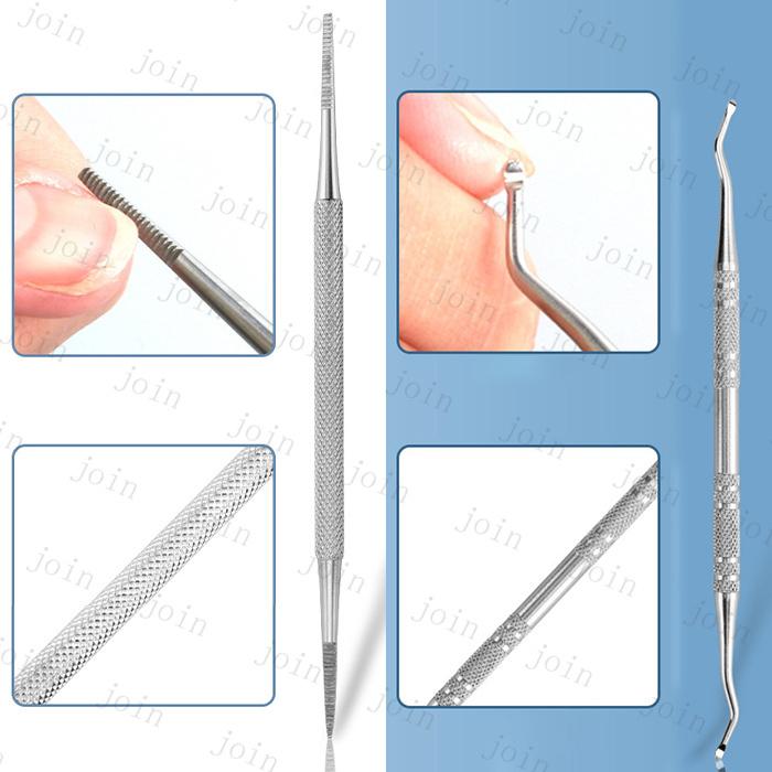 爪垢取り 爪リフター 甘皮処理 日本国内当日発送 3本セット ネイルケア グッズ 甘皮 プッシャー 手足 ステンレス ネイルシール マニキュア #br132 |  | 03