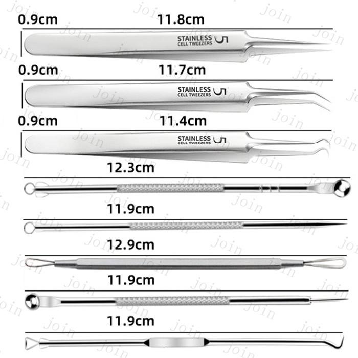 毛穴ケア専用キット (br135) 日本国内当日発送 7本セット 角栓取り 毛穴 毛抜き ピンセット 小鼻 黒ずみ ニキビ取り コメドプッシャー 黒ずみ取り スキンケア |  | 11